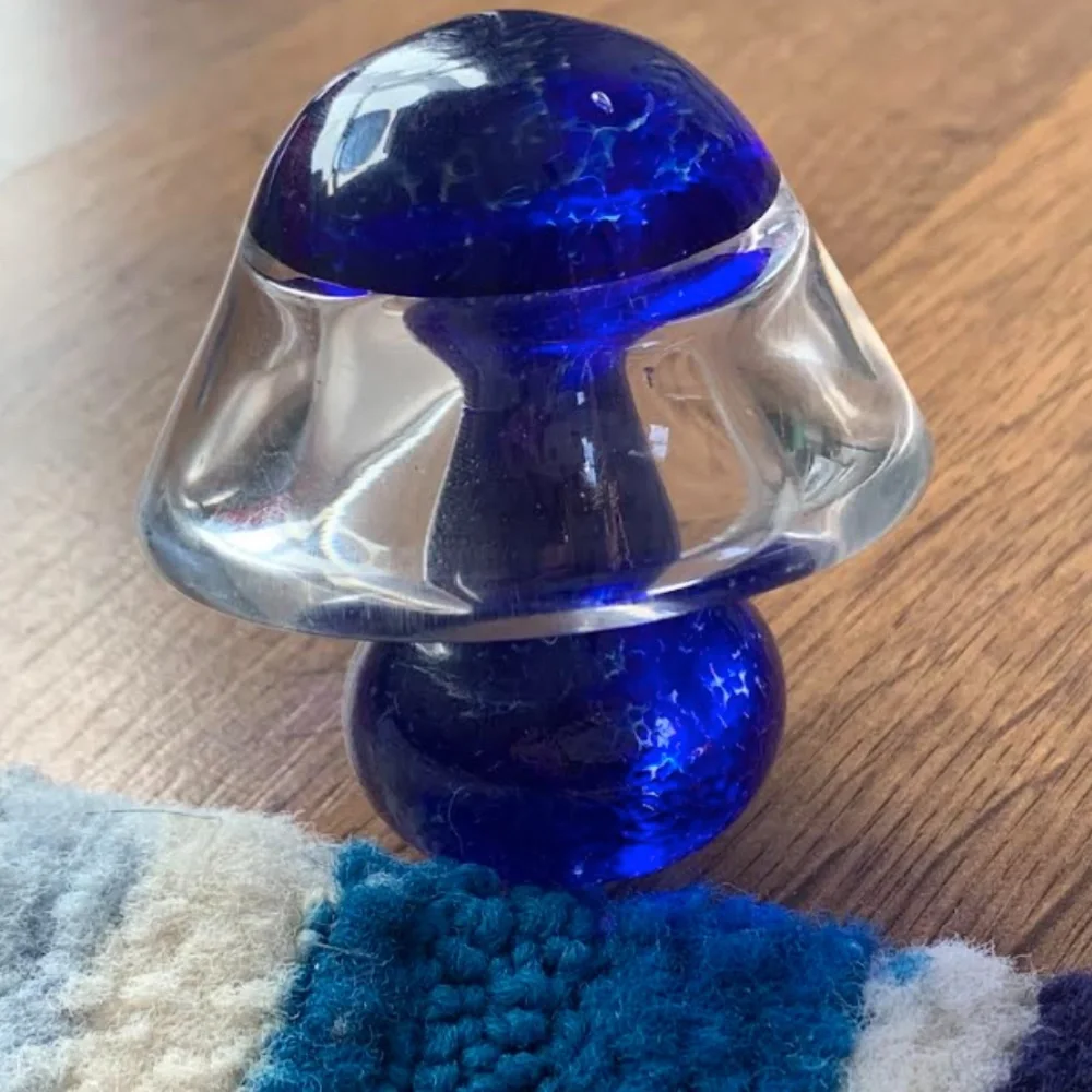 Mini Glass Mushroom
